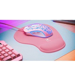 XTECH MOUSE PAD DE GEL CON SOPORTE ROSADO (XTA-530)